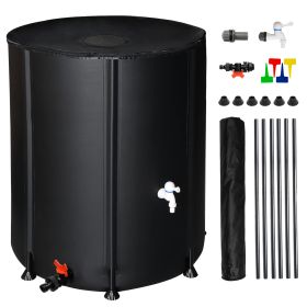 132gal Black PVC Foldable Rain Bucket