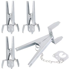 4Pack Reusable Mole Traps With Scissor Jaw Mole Killers Effective Mole Clips For Vegetable Shed Field Garden Yard