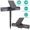 Solar Powered Bug Zapper LED Mosquito Killer Lamp Electronic Pest Control Repellent Insect Killer Repeller with Double Heads
