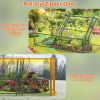 Portable Mini Greenhouse With Roll-Up Zipper Doors Waterproof UV-Resistant PVC Cover Hot House For Indoor Outdoor Garden Patio Backyard 70.86*33.46*37