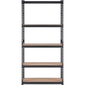 VEVOR Storage Shelving Unit, 5-Tier Adjustable, 2000 lbs Capacity, Heavy Duty Garage Shelves Metal Organizer Utility Rack, Black