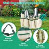 13Pcs Garden Tool Set Aluminum Alloy Gardening Hand Tools Starter Kit with Garden Bag Outdoor Hand Tools