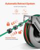 Retractable Welding Hose Reel 1/4 in x 50FT Oxygen Acetylene Rubber Hose T Grade