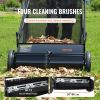 VEVOR Push Lawn Sweeper, 26 Inch Leaf & Grass Collector