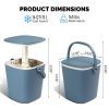 Outdoor Cooler Table, 4 Gallon Portable Cooler Side Table with Handle, Bottle Opener and Lift Top Lid