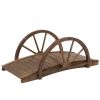 3.3ft Wooden Garden, Bridge Arc Footbridge