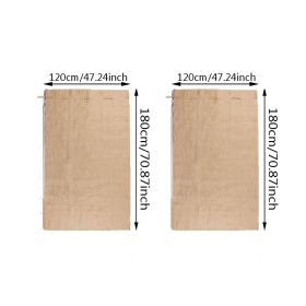 2 Packs Burlap Plant Cover Bags 3 Sizes Tree Freeze Protection Blanket Reusable Warm Plant Frost Cloth With Drawstring And Zipper (Option: W13732768)