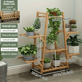 Multi-layer Flower Rack With Wheels (Option: 7tier flower rack)