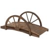 Wooden Garden Bridge Arc Footbridge ( Amazon Shipping)(Prohibited by WalMart)